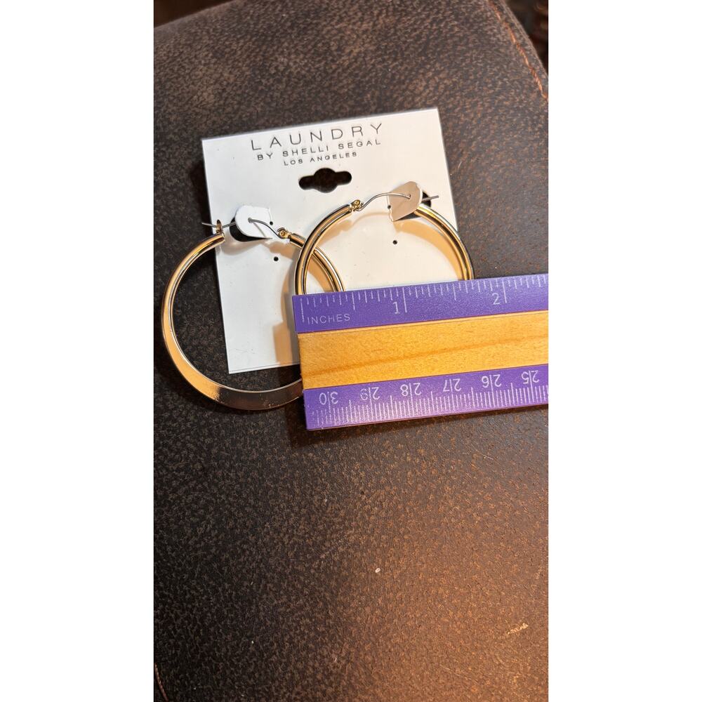 Gold Hoop Earrings by Laundry By Shelli Segal